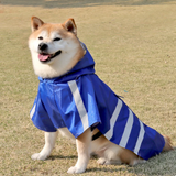 (275) Pet Dog Walking Accessory Reflective Strips Rain Coat for Medium Large Dogs (3 Colours)