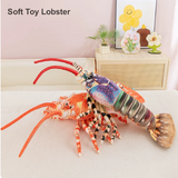 (291) Short Plush Fluffy Soft Toy Australian Lobster 55cm (2 Colours)