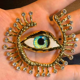Accessories (09) Brooch Corsage Lapel Pin Evil Eye
