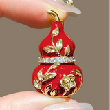 Accessories (12) Brooch Corsage Lapel Pin Chinese Red Gourd