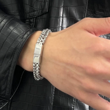 Accessories (70) Metal Bracelet for Men 19cm, 21cm