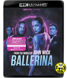 Ballerina 4K UHD + Blu-ray (2025) 殺神John Wick之芭蕾殺姬 (Hong Kong Version)