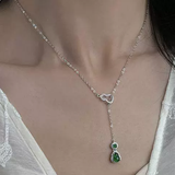 Accessories (143) Adjustable Silver Colour Necklace Gourd