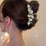 Hair Accessories (161) Flowers Sakura Hair Claw Hairclip with Tassel