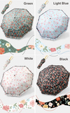 Folding Ruffled Umbrella 97cm Manual Open & Close (4 Colours)