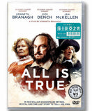 All Is True (2019) 莎士比亞之光 (Region 3 DVD) (Chinese Subtitled)