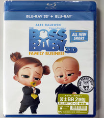 Boss Baby: A Family Business 2D + 3D Blu-ray (2021) 波士BB 2: 細祖 (Region Free) (Hong Kong Version)