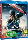 Captain America 2: The Winter Soldier 美國隊長2 3D Blu-Ray (2014) (Region Free) (Hong Kong Version)