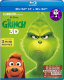 Dr. Seuss’ The Grinch 2D + 3D Blu-Ray (2018) 聖誕怪怪傑 (Region A) (Hong Kong Version)
