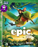 Epic 3D 綠國奇兵 Blu-Ray (2013) (Region A) (Hong Kong Version) 2 Disc Collection Edition