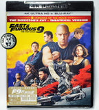 Fast & Furious 9 Director's Cut  4K UHD + Blu-ray (2021) F9狂野時速 導演版 (Hong Kong Version) aka F9 The Fast Saga
