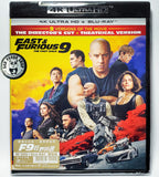 Fast & Furious 9 Director's Cut 4K UHD + Blu-ray (2021) F9狂野時速 導演版 (Hong Kong Version) aka F9 The Fast Saga