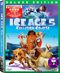 Ice Age 5: Collision Course 冰河世紀: 隕石撞地球 2D + 3D Blu-Ray (2016) (Region Free) (Hong Kong Version) 2 Disc Deluxe Edition