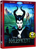 Maleficent 黑魔后 2D + 3D Blu-Ray (2014) (Region Free) (Hong Kong Version) Two Disc Limited Edition