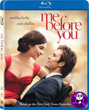 Me Before You 遇見你之前 Blu-Ray (2016) (Region A) (Hong Kong Version)