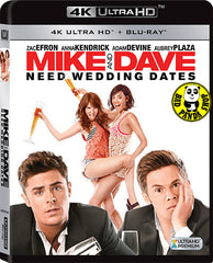Mike And Dave Need Wedding Dates 猴擒兄弟幫 4K UHD + Blu-Ray (2016) (Hong Kong Version)