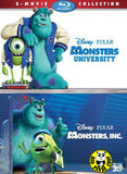 Monsters, Inc. 怪獸公司 + Monsters University 怪獸大學 2D+3D Two-Movie Collection Blu-Ray Set (2013) (Region A) (Hong Kong Version)