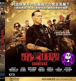 Sabotage Blu-Ray (2014) (Region A) (Hong Kong Version)