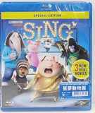 Sing Blu-Ray (2016) 星夢動物園 (Region A) (Hong Kong Version)