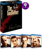 The Godfather: The Coppola Restoration 教父 1-3 集 Blu-ray Boxset (1972-1990) (Region A) (Hong Kong Version) 1-3 Movie + Special Features 4 Disc Collection Remastered 四碟裝數碼修復