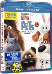 The Secret Life of Pets 2D + 3D Blu-Ray (2016) PET PET當家 (Region Free) (Hong Kong Version)
