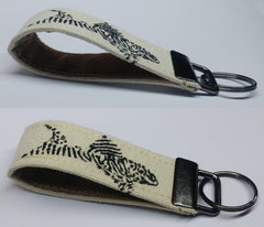 Pleco (L333) Freshwater Aquarium Tropical Fish Handmade Keyring Hand-printed Stencil Art