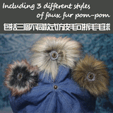 Blue Denim + Faux Sherpa Winter Unisex Style Beanie Crochet Hat for Toddlers, Kids, Adults 男女合用款式秋冬季帽子 (藍色牛仔布+羊羔絨)