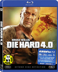 Die Hard 4.0 Blu-Ray (2007) 虎膽龍威 4.0 (Region A) (Hong Kong Version)