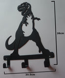 Stylish Metal Art Decor Wall Mounted Key Hook Hanger (Dinosaur)
