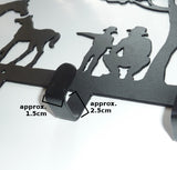 Stylish Metal Art Decor Wall Mounted Clothes Hook Hanger (Father & Son)