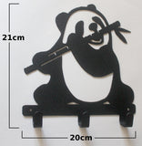 Stylish Metal Art Decor Wall Mounted Key Hook Hanger (Panda)