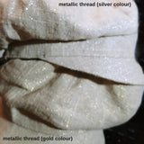 Summer Gatsby Hat / Newsboy Cap for Toddlers, Little Boys or Girls and Adults (Cotton Linen with metallic thread) 夏季報童帽 (金屬線混紡原色棉麻)