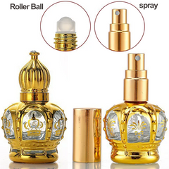10ml Refillable Electroplated Glass Perfume Atomizer (002) Crown