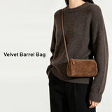 (227) Velvet Barrel Handbag Should Bag Crossbody Bag