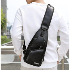 (228) PU Faux Leather Cross-Body Bag for Mens (3 Colours)