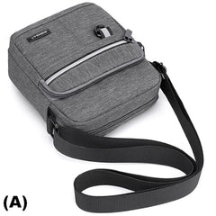 (231) Mens Polyester Shoulder Bag Crossbody Bag (2 Styles, 3 Colours)
