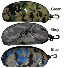 (251) EVA Lightweight Zippered Pixel Camouflage Eyewear Case (3 Colours)