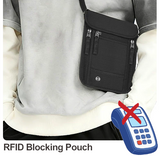 (261) Water-Resistant Travel Passport Credit Card Holder RFID Blocking Pouch (5 Colours)