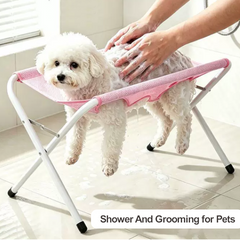 (262) Metal Foldable Mesh Pets Shower And Grooming Stand (3 Colours)