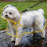 (272) Pet Dog Walking Accessory Transparent Rain Coat Raincoat for Small Medium Dogs (2 Colours)