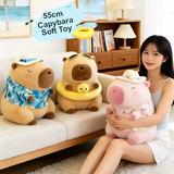 (287) Plush Fluffy Vacation Beach Style Capybara 55cm Soft Toy (3 Styles)