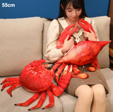 (293) Short Plush Fluffy Soft Toy King Crab Flower Crab 55cm (2 Styles)
