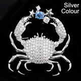 Fashion Accessories (05) (06) Brooch Corsage Lapel Pin Crystal Crab