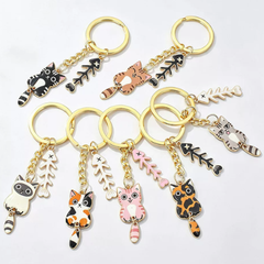Accessories (101) Keychain Cat & Fish