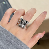 Accessories (105) Adjustable Schnauzer Animal Dog Shape Ring