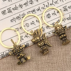 Accessories (112) Alloy Keychain Sanxingdui Bronze Mask Bird Boxed (3 Styles)