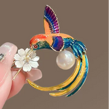 Accessories (11) Brooch Corsage Lapel Pin Bird Hummingbird