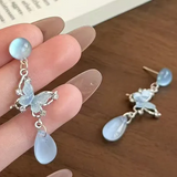 Accessories (25) Stud Earrings Teardrop & Butterfly