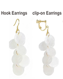 Accessories (29) (30) Hook or Clip-on Earrings Artificial Shell Drop