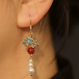 Accessories (36) Hook Earrings Drop Chinese Ethnic Beads